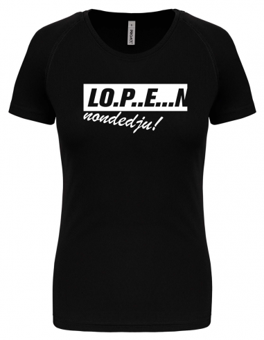 LOOPSHIRT "LOPEN NONDEDJU!" DAMES